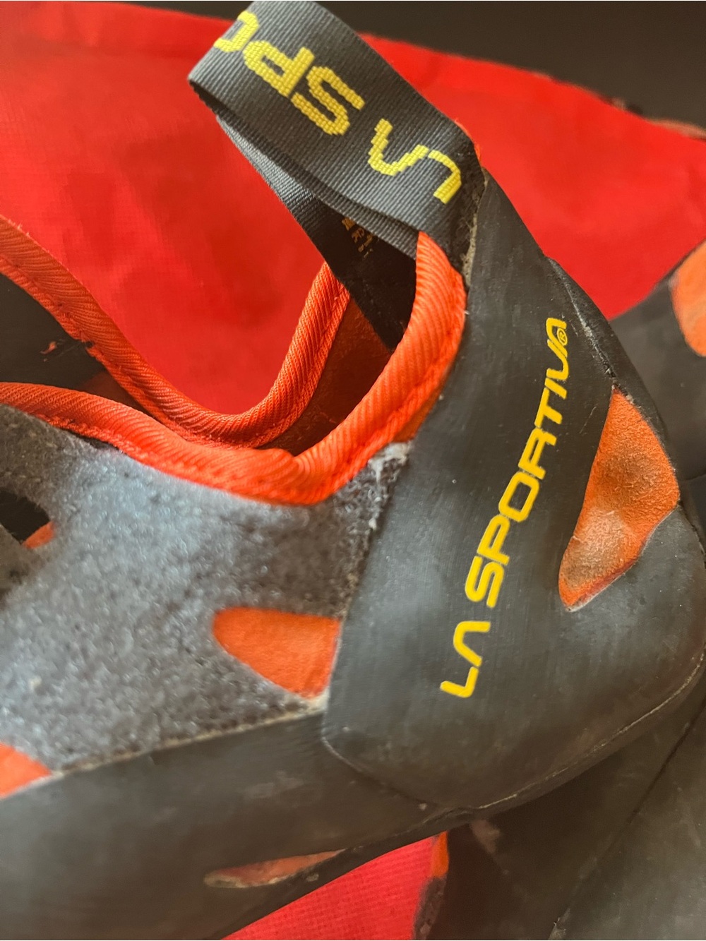 La Sportiva Black and Orange Tarantula Climbing Shoes - Picture 6 of 7